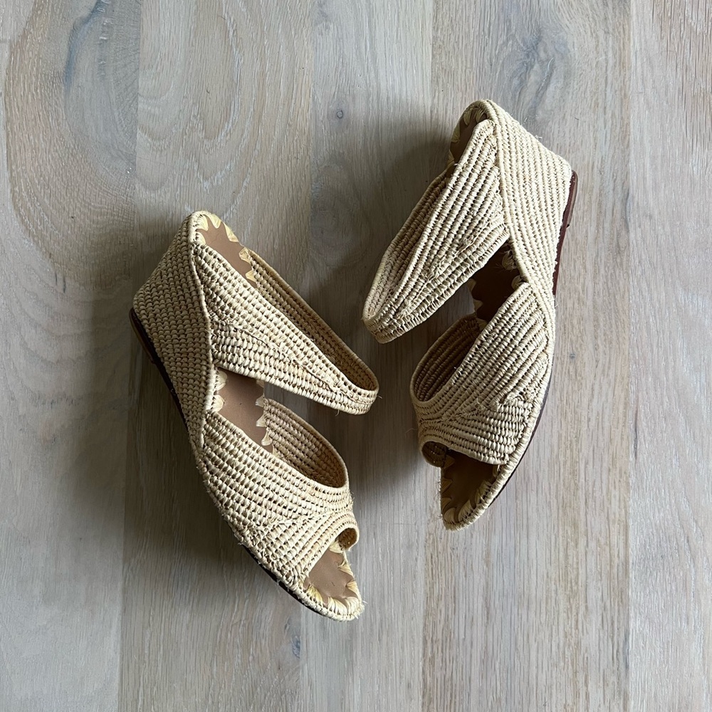 Carrie Forbes Houcine Raffia Wedges